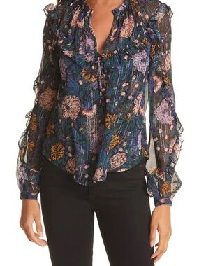 Veronica Beard Abra Floral Blouse
